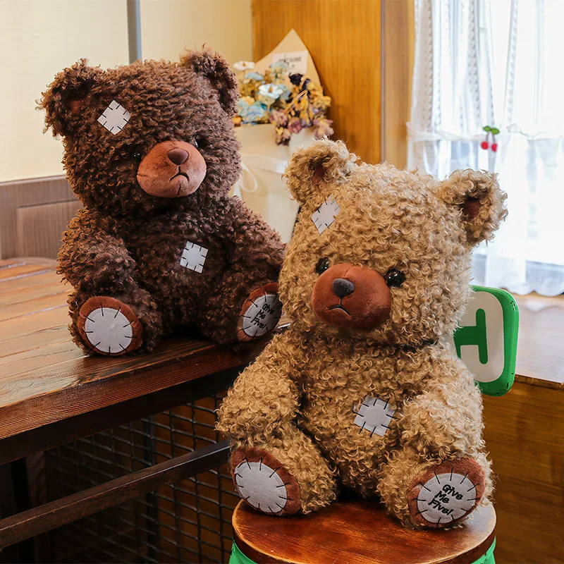 Cute Sitting Beggar Teddy Bear Plush Keychain Bag Pendant Small Gift Stuffed Doll For Girls Kids Home Decor Soft Fluffy Lovely