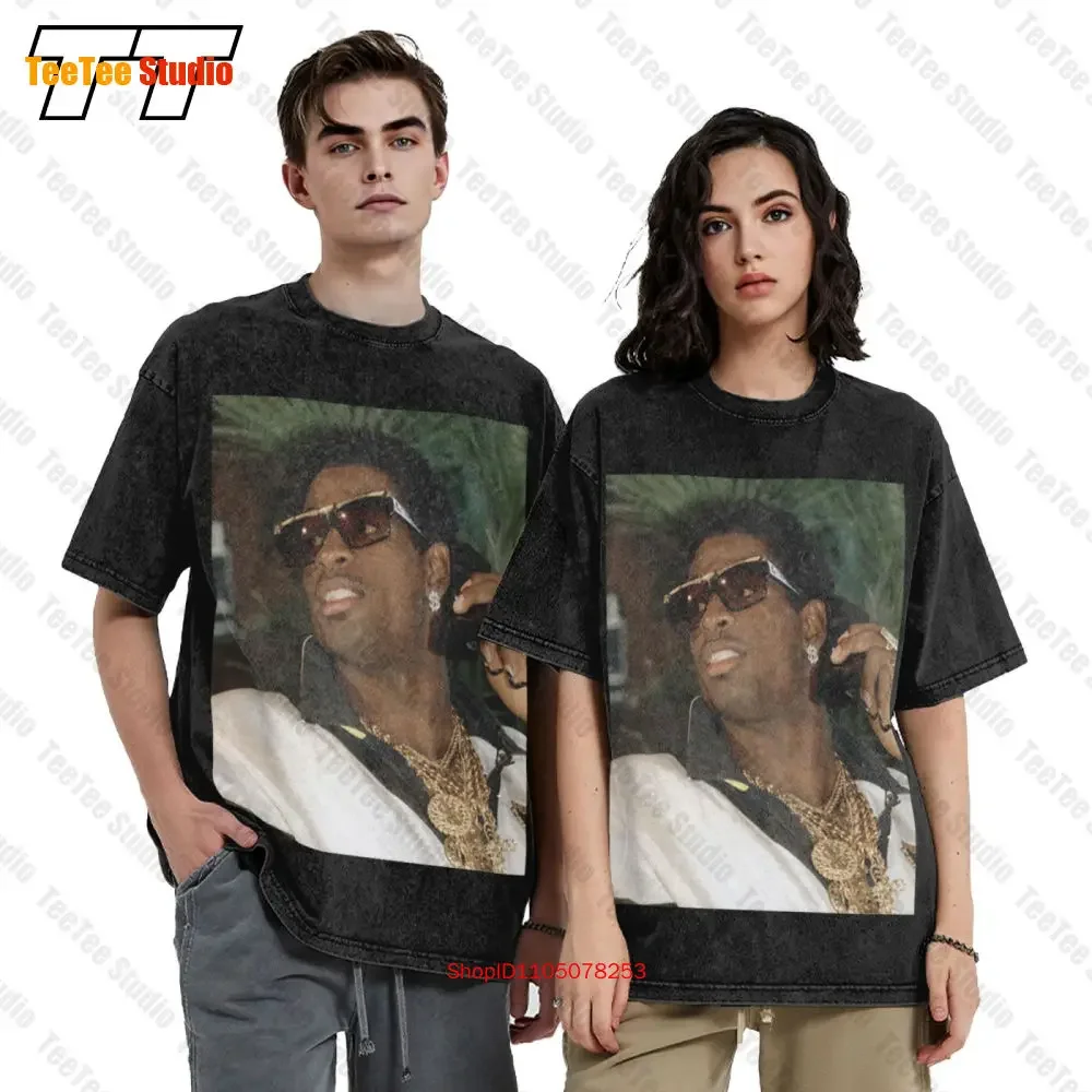 Neon Deion Sanders Prime Time Draft Day Falcons 49Ers Cowboys Vintage Oversized T-Shirt 2WB5