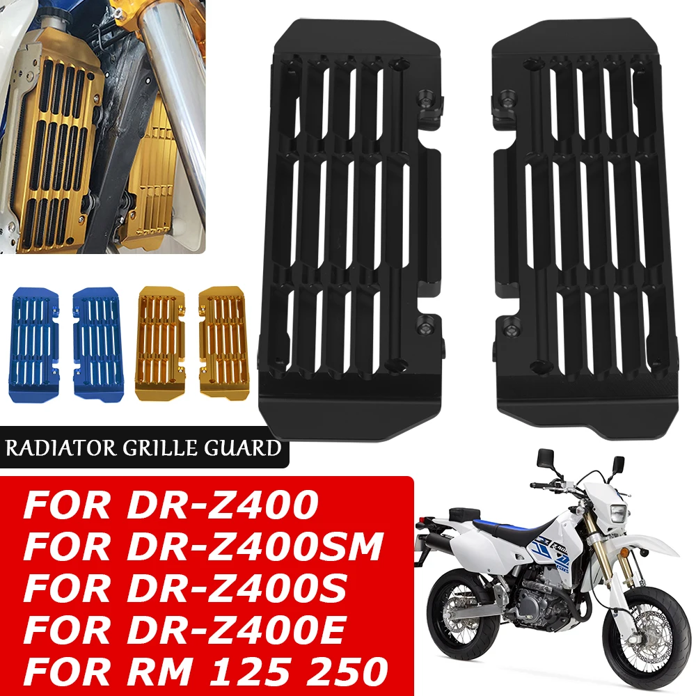 For Suzuki DRZ400 DR-Z 400 SM 400SM DRZ 400 E S RM250 RM125 RM 250 125 Motorcycle Accessories Radiator Guard Grille Cover Grill