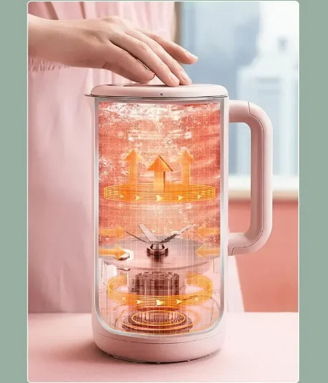 220V Joyoung Soybean Milk Machine 600ml Small Mini Household Automatic Multi-Function Wall Breaking Juicer Machine AM