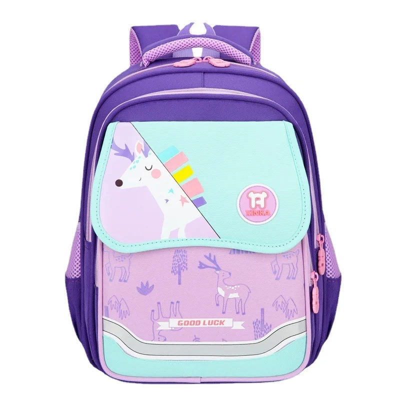 2023 New Spring Cartoon Lovely Dinosaur Fawn Waterproof Backpacks for Kindergarten 3-6 Years Old Boys and Girls Large Capacity