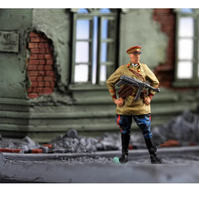 Model w skali 1:72, 1 sztuka, figurka akcji komisarza politycznego Armii Czerwonej ZSRR, akcesorium do scen DIY, kolekcja do ekspozycji.