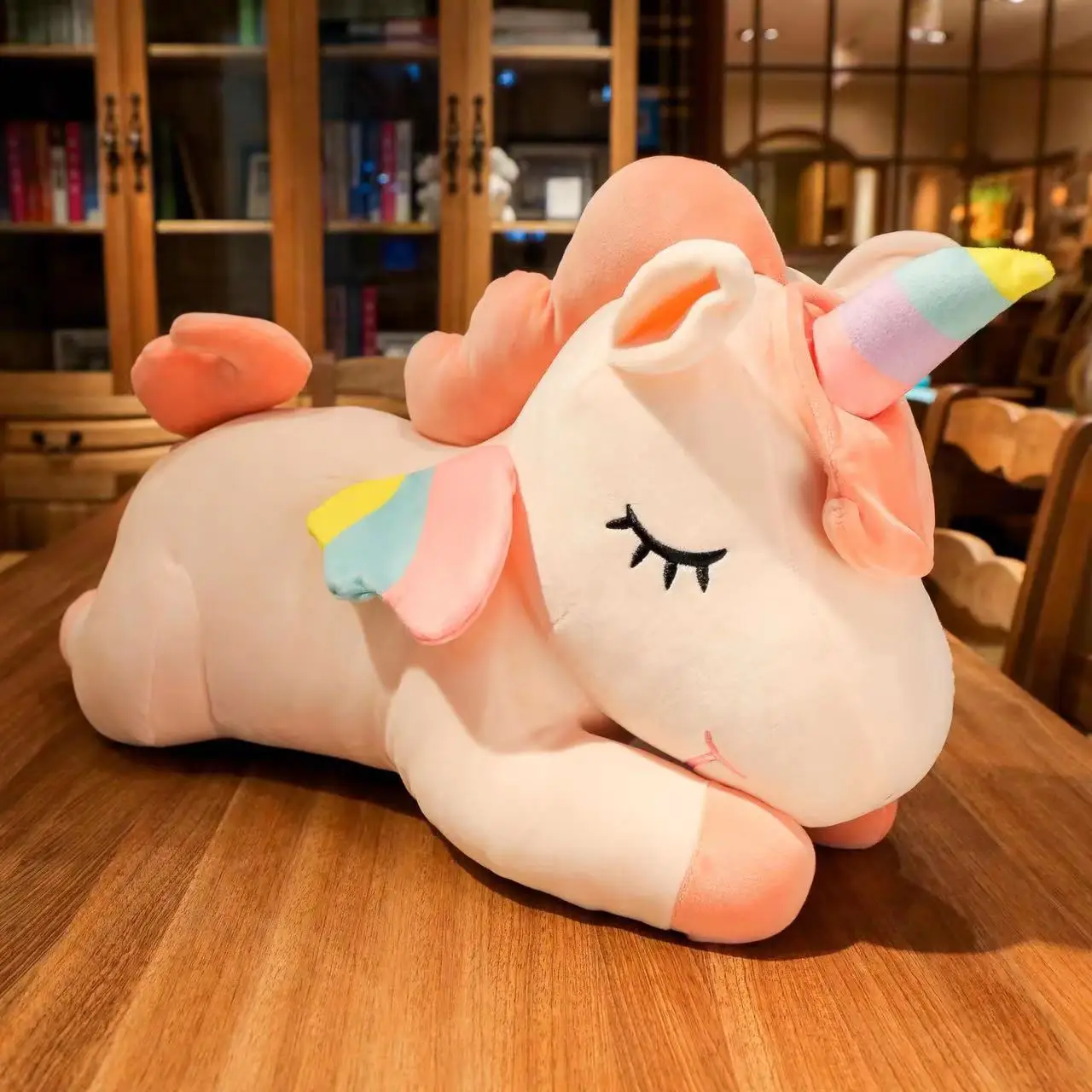 80/100/120cm Big Size Unicorn Plush Toys Kawaii Soft Doll Cartoon Anime Movie Animal Stuffed Toy Christmas Gift For Girl