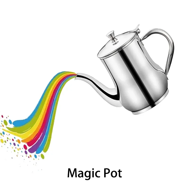 Magic Pot Conjures Anything Appear Different Color Drink Silk Candy Stage Magic Illusion Mentalism Gimmick Professional Magician