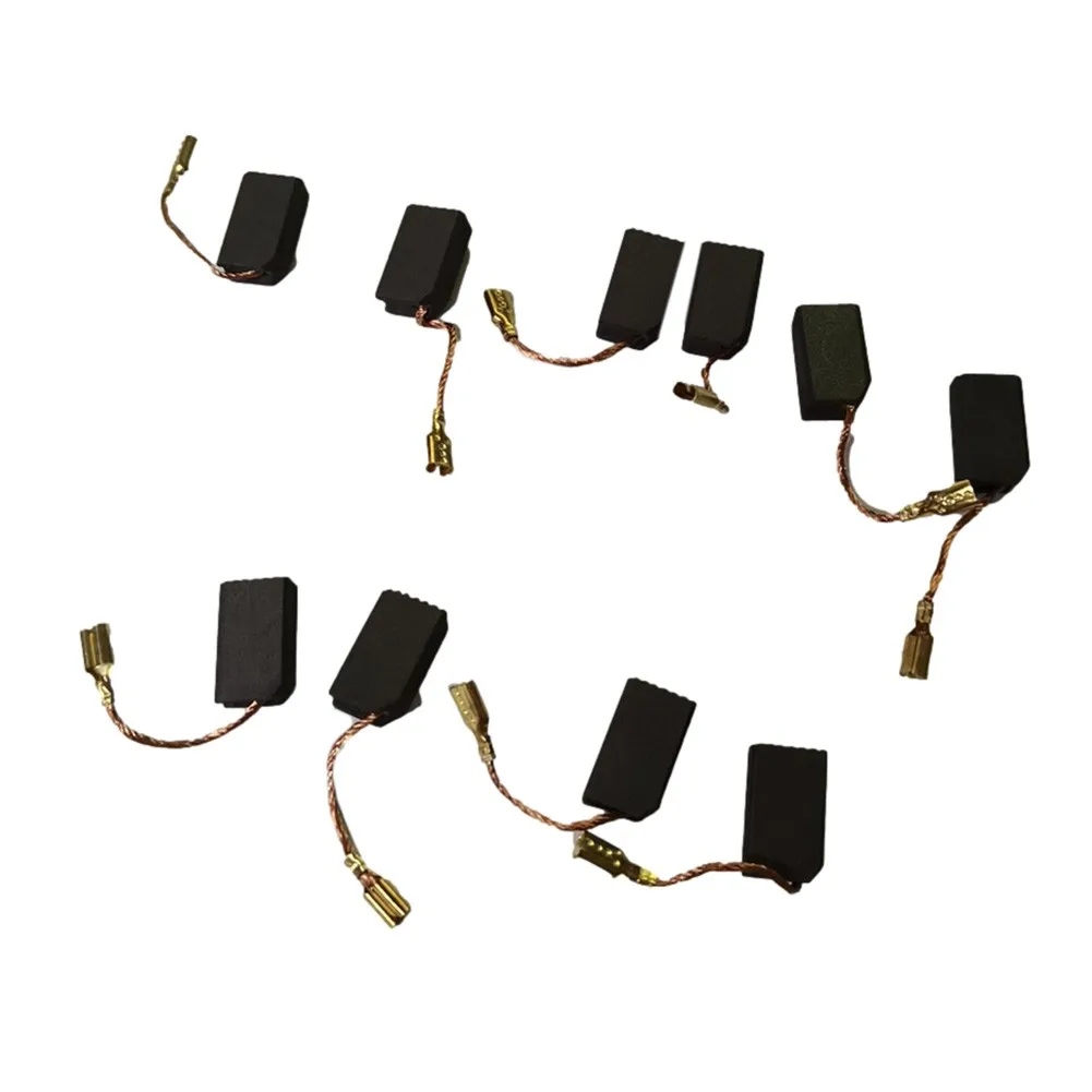 

6mm x 9mm x 16mm Motor Carbon Brushes for Electric Drill - 5 Pairs Replacement Spare Parts Compatible with Power Tools