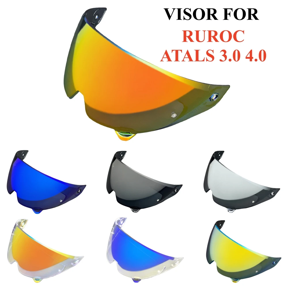 Motorcycle Helmet Visor for RUROC ATLAS 3.0 4.0 Helmets Shield Anti-UV Visera Casco Moto Replacement Lens Only Suitable For M L