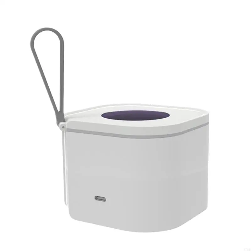 57ee Portable Sciefier Sterilizer Case UVC Light Cleansing Box Удобная USB C, перезаряжаемая для соломенного солома зубного