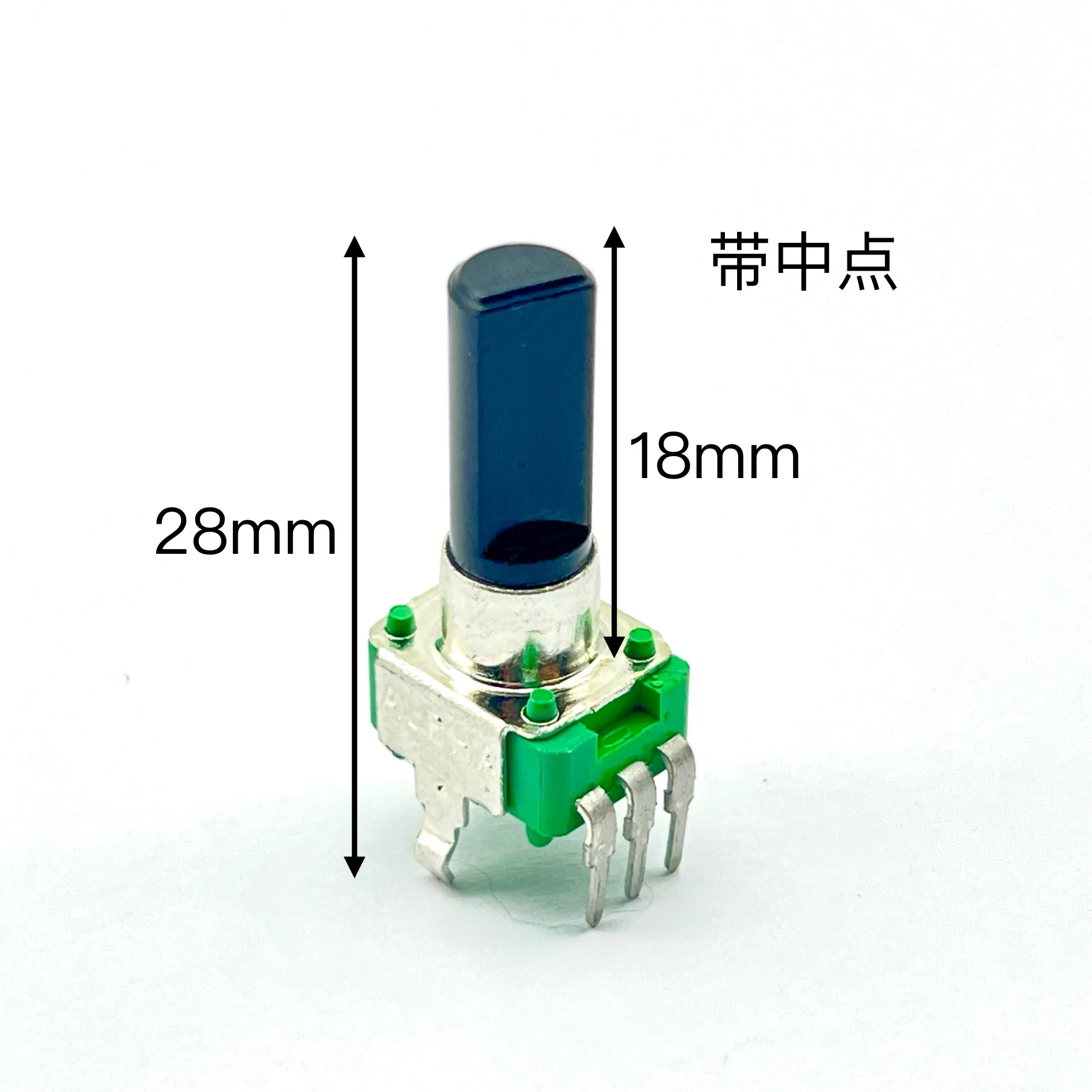 10 pcs Taiwan ALPHA 09 precision adjustable potentiometer B20K with midpoint positioning handle length 18mm