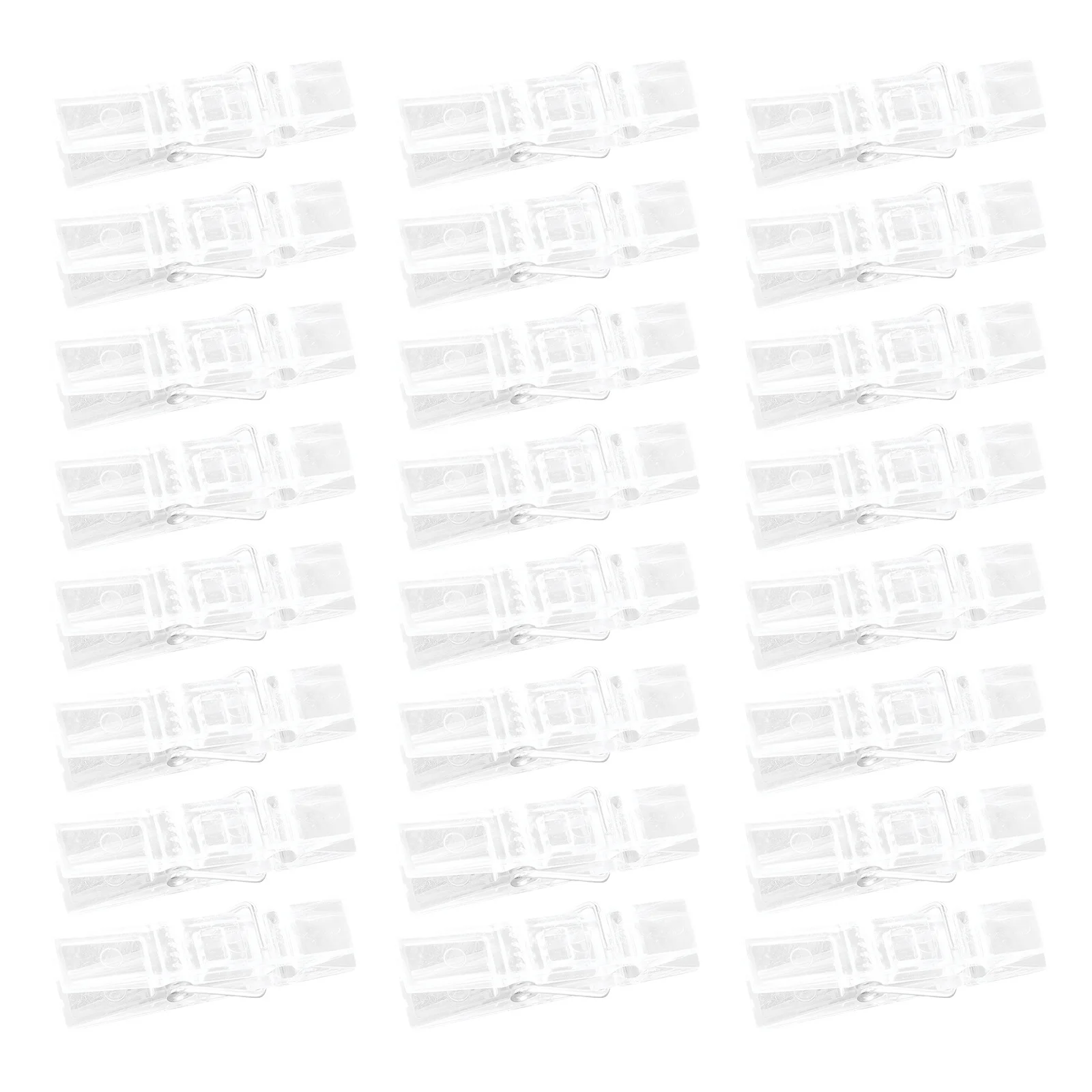 

100Pcs Plastic Transparent Lamp String Clips Christmas Decorative Clamp Photo Wall Hanging Clip Lamp String Clamp