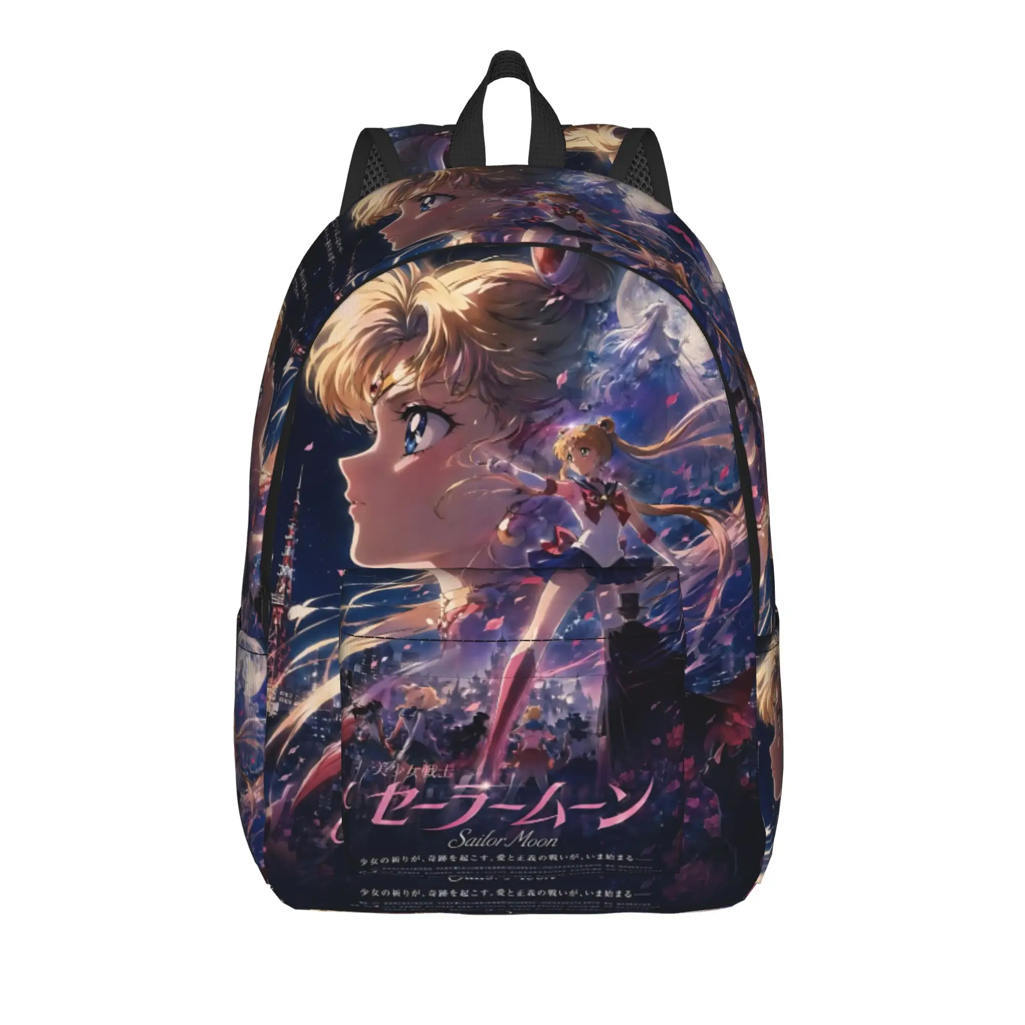 Fashion Sailor Moon Backpack  Mochilas Kawaii Travel Retro Washable Rucksack