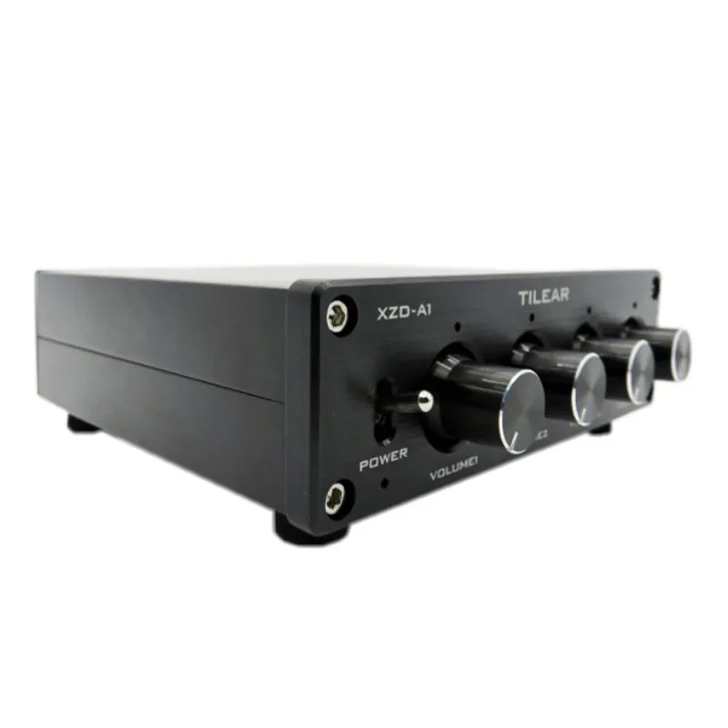 HIFI ضياع 1 المدخلات 4 الناتج RCA محور الصوت الموزع إشارة محدد الجلاد لهجة حجم ل مكبر للصوت مجلس المسرح المنزلي