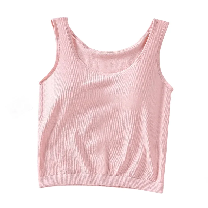 Women Tank Top Sexy Lingerie Female Camis Top Sleeveless Vest Underwear Knitted Top Sexy  Tee Summer Tanks Padded Camisole