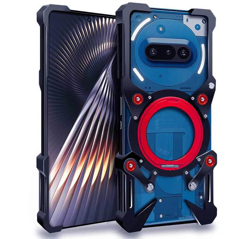 Luxury New Thor Heavy Duty Armor Metal Aluminum Phone Bumper For Nothing Phone 4a 4b 3 3A 2 2A Pro Case Back Fundas Coques Cover