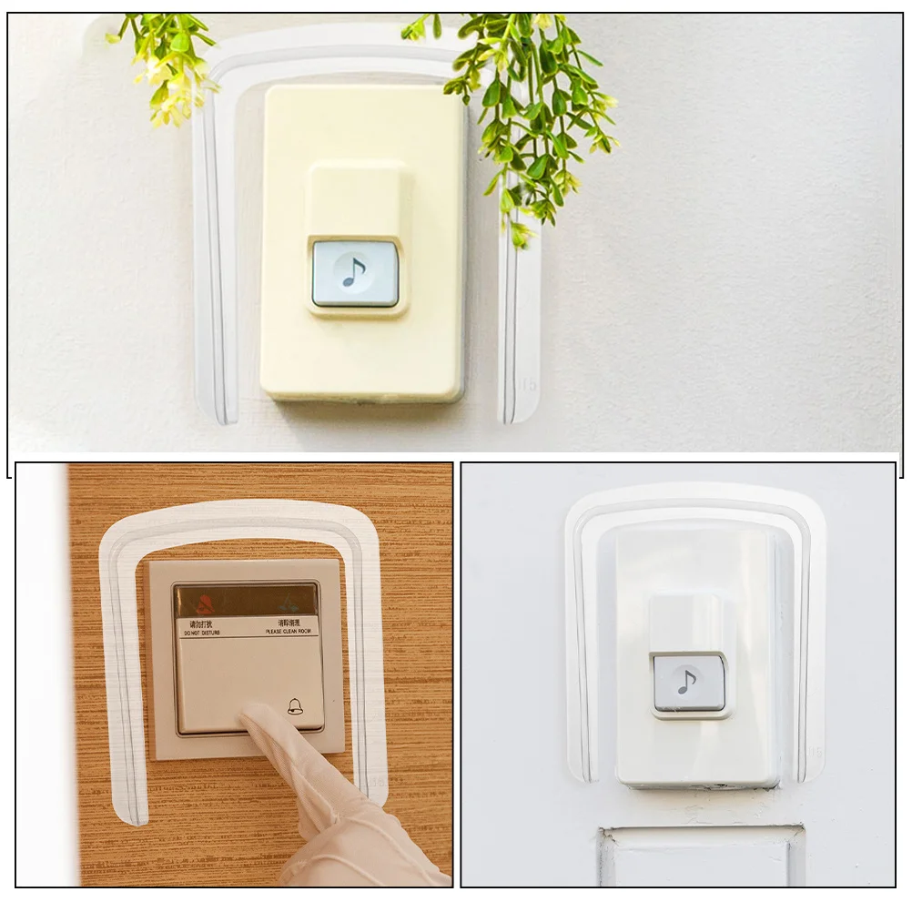 2Pcs Waterproof Cover for Doorbell Weatherproof Access Control Machine Outdoor Keypad Card Reader Rain Protection Case