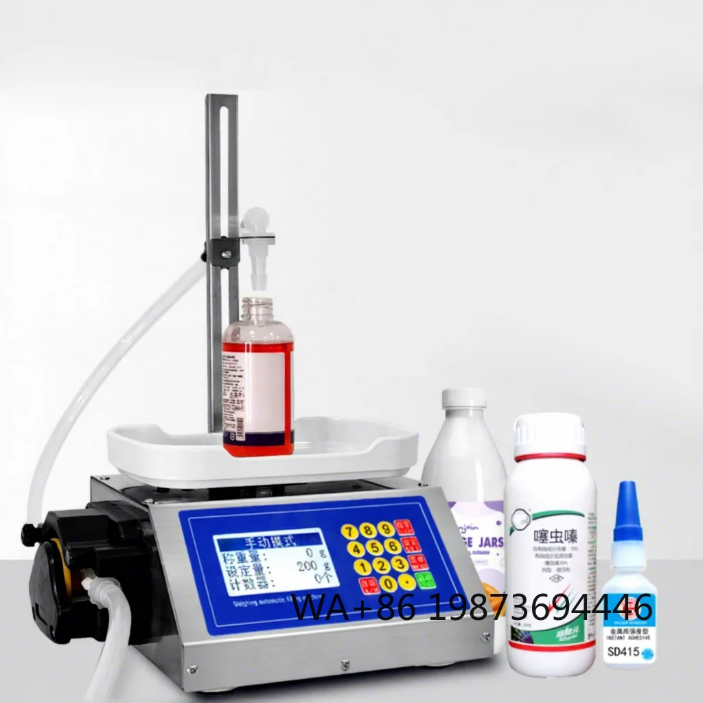 Automatic liquid filling machine, for water, honey, beverage and cosmetic bottle filling