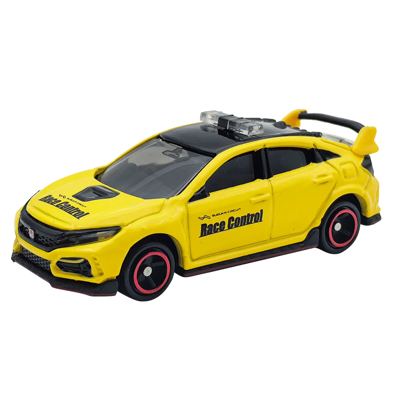 TAKARA TOMY No. 120 Honda Civic Track safety car alloy model, children's collection of decorative toys, gifts for children.