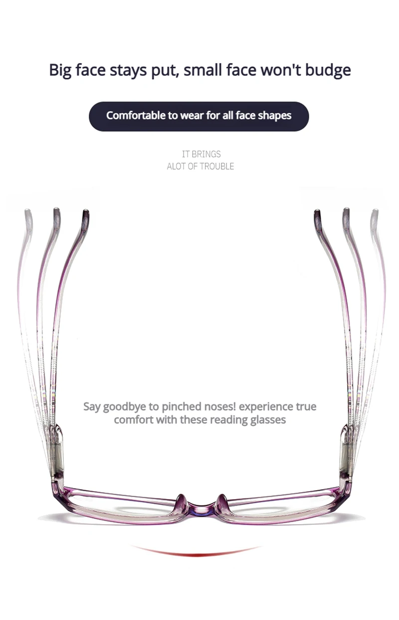 Leichte kleine Lesebrille für Damen, modisch, Presbyopie-Brille für Damen, trendige Anti-Blaulicht-Brille – Detail 8
