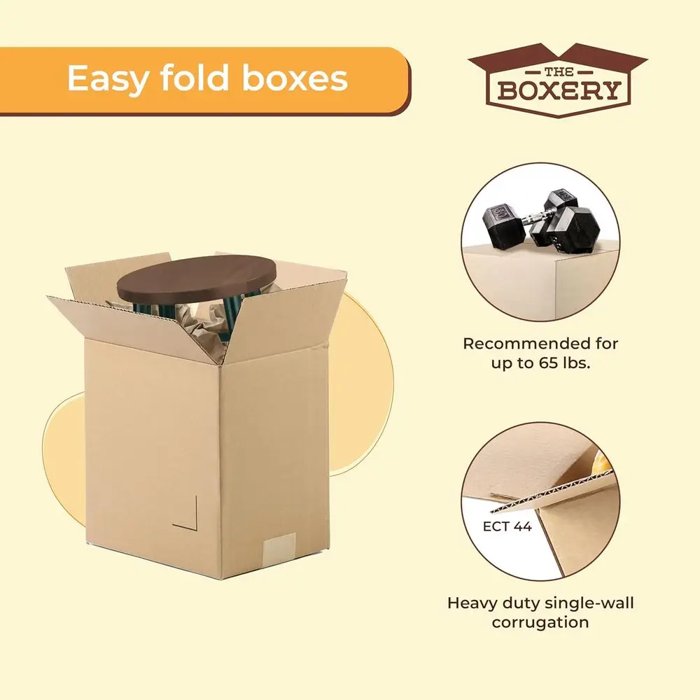 25-Pack Durable Large Book Storage Boxes, 16x12x10 Inches