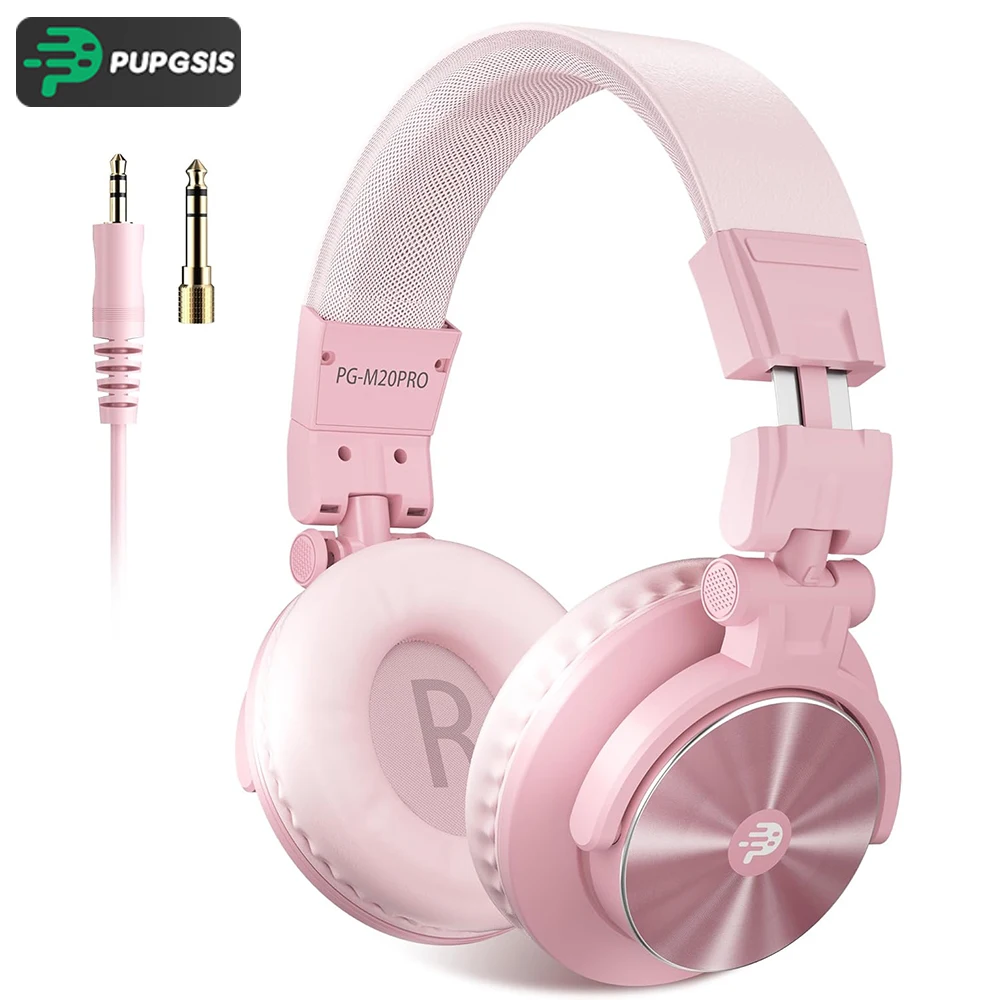 

Проводные наушники PUPGSIS, наушники-вкладыши для студийного монитора, профессиональные стереонаушники высокого разрешения для DJ, 40 кГц, разъем от 1/4 до 3,5 мм