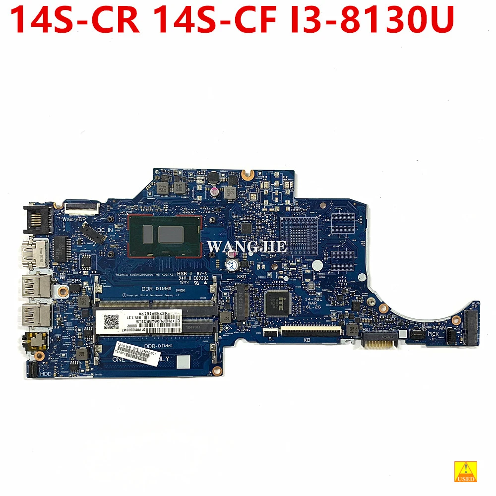 

L33910-601 для HP 14S-CR 14S-CF 14-CF 14-CR б/у 14-CF0013DX Материнская плата ноутбука L33910-001 6050A2992901