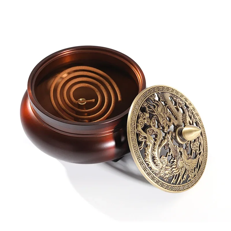 

CL Brass Incense Burner Household Indoor Agarwood Sandalwood Plate Tea Ceremony Ornament Household