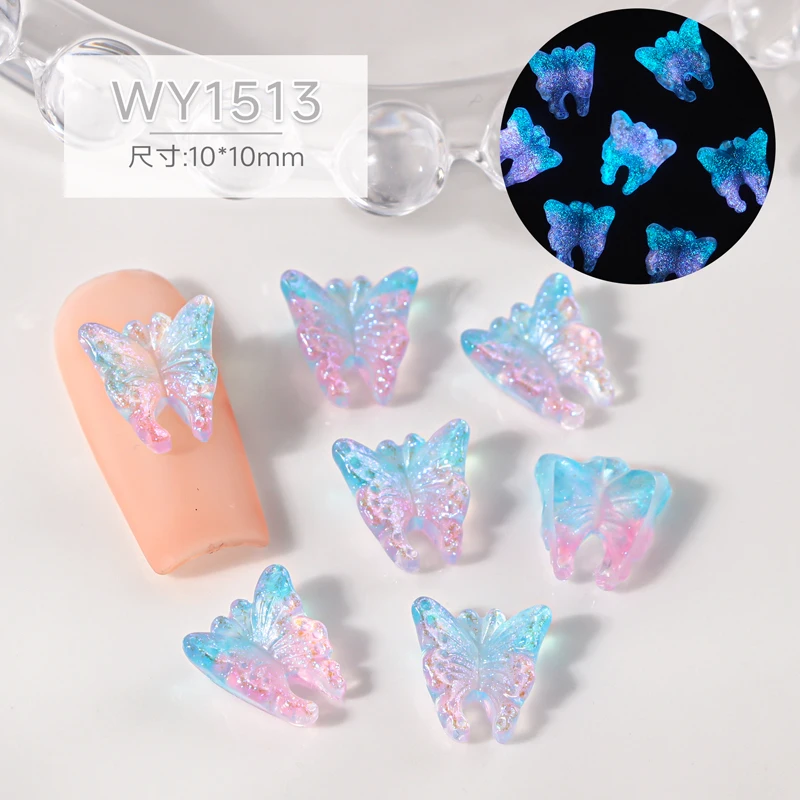 nail art decorations charms butterfly accessories  kawaii  nail supplies ongles  nails art  halloween  kit 3d bow strass parts