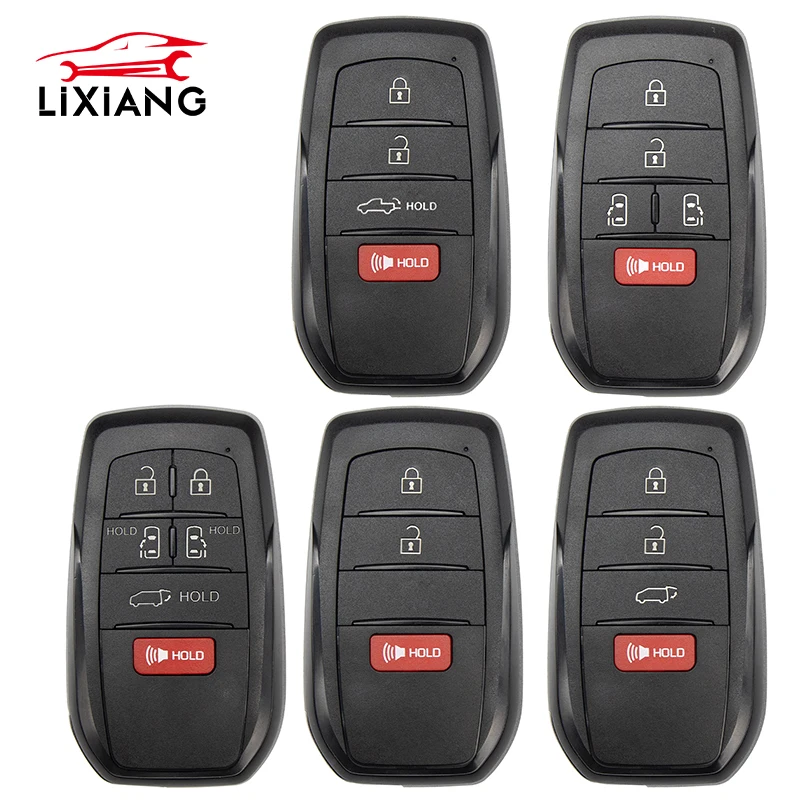 

LIXIANG 3/4/5/6Buttons Car Key Shell For Toyota Harrier Land Cruiser for VVDI XM38 Electronic Board and KEYDIY Key Remote Shell