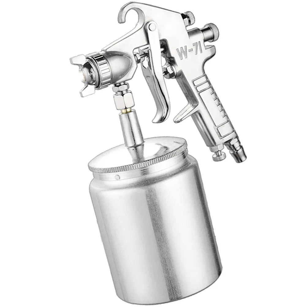 Stainless 1.5mm Nozzle Paint Sprayer Air Compressor Tool for Medium Viscosity Enamels Lacquers Stains Furniture Walls Decks