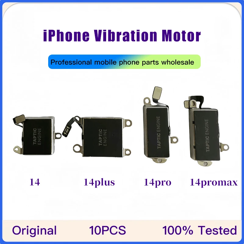 Vibrazione del telefono cellulare con motore a vibrazione da 10 pezzi per iPhone 13, 12, 11 Pro Max, X, XS, XR, XSM, modulo motore silenzioso, cavo flessibile,