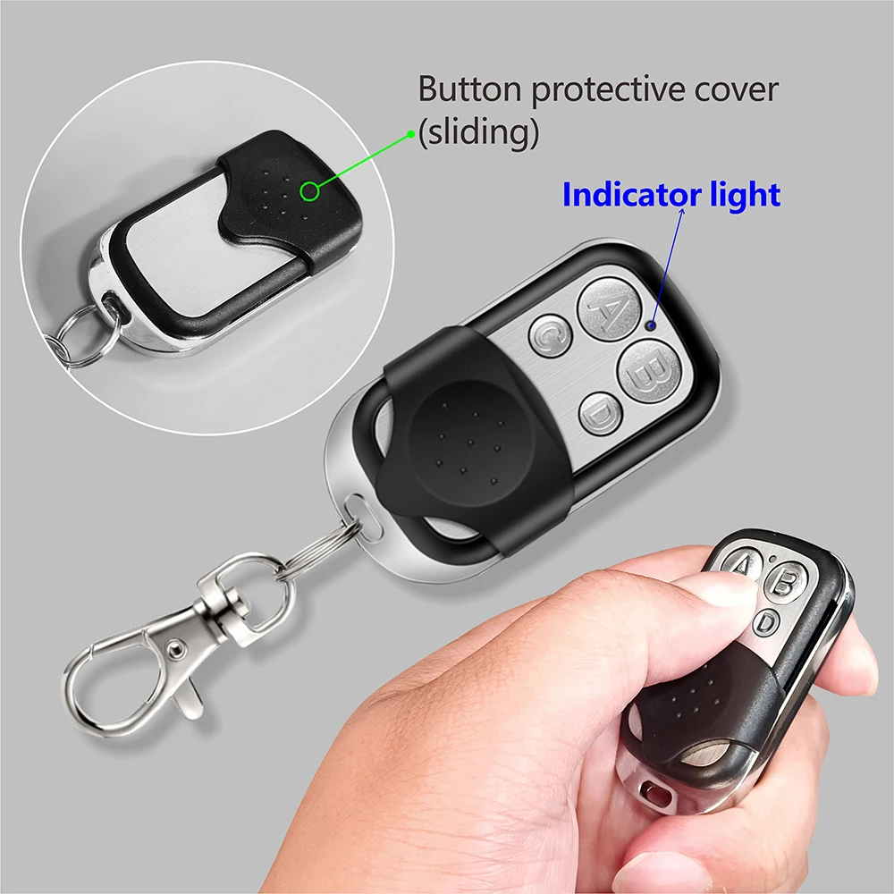 Diese-Télécommande universelle sans fil avec citations, récepteur et radio, porte de garage, porte TV, DC 6 ~ 30V, 4 canaux, RF433 Mhz