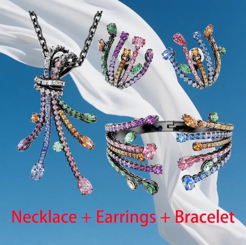 2026 New Arrival Zircon Exquisite Ladies Banquet Glamour Fashion Jewelry Trendy 2026 Style Limited Time Offer