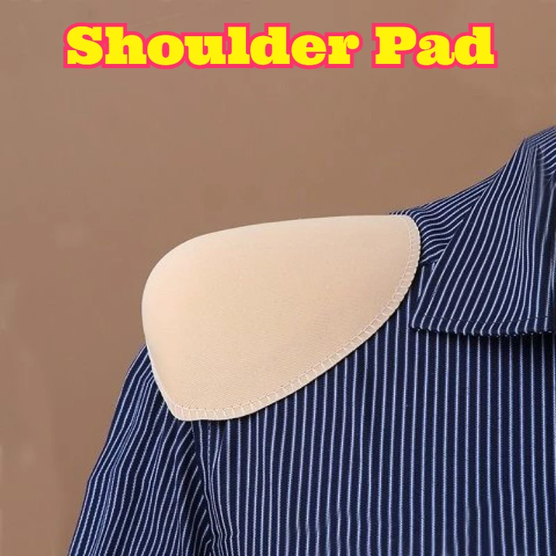 Adhesive Sponge Shoulder Pads No Sew Anti Slip Square Shoulder Enhancer Invisible Shoulder Support DIY Clothing Accessory Coats
