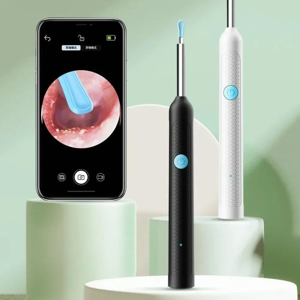 HD Camera Visual Ear Sticks USB Charging Wireless WiFi Wax Removal Tool Silicone Luminous Ear Cleaner Earwax Removal