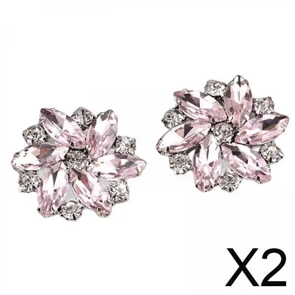 

2x Sparkling Shoe Embellishments for Bridal Footwear And Accessories