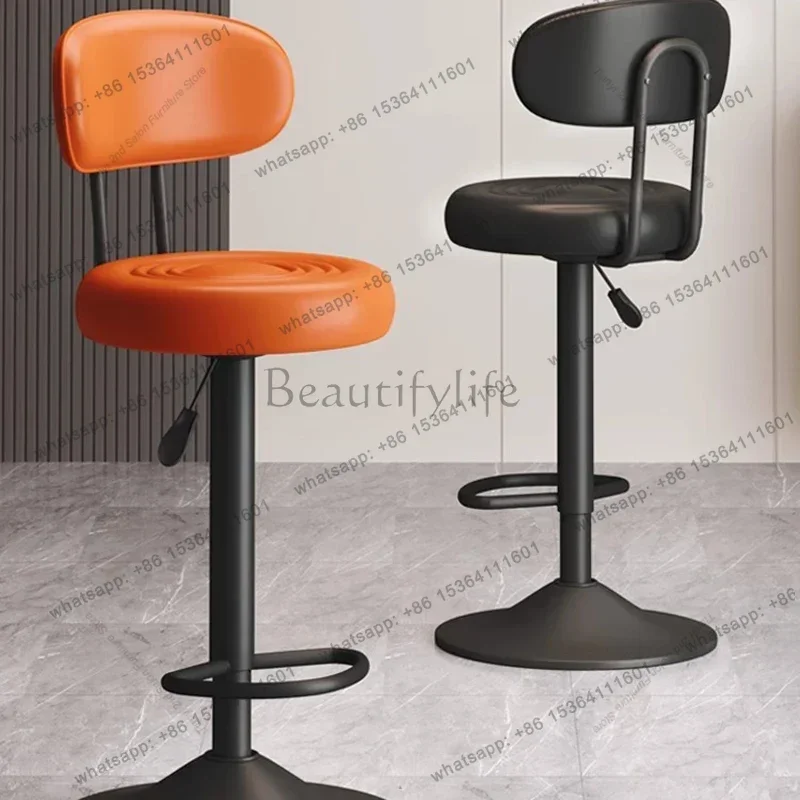 Factory Direct Sales Swivel Luxury Bar Chairs Nordic High Stool Restaurant Modern Bar Chairs Reception Italian Design Bar Furnit