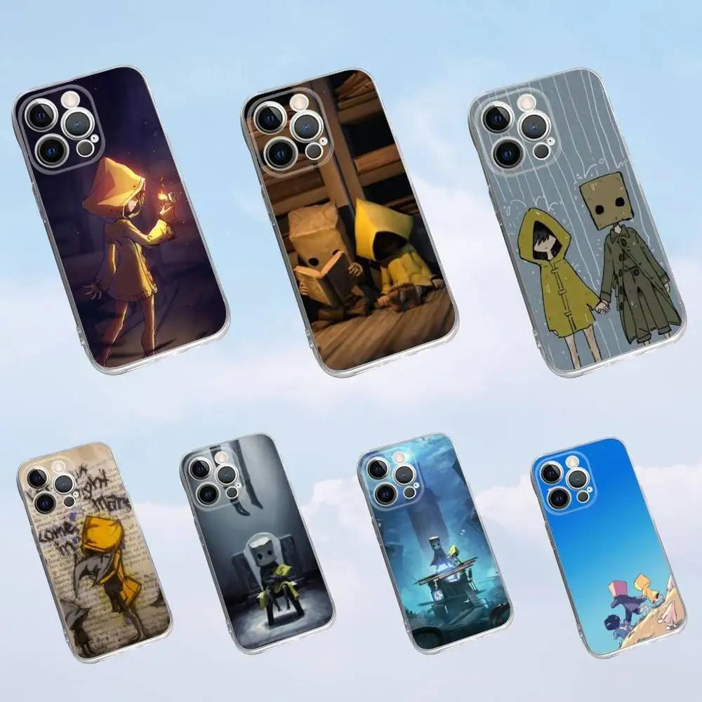 

L-Little N-Nightmares-s Game Phone Case For iPhone 16,15,14,13,12,11 Pro,Max,Plus,X,XS,XR,SE,Mini Transparent Silicone Soft