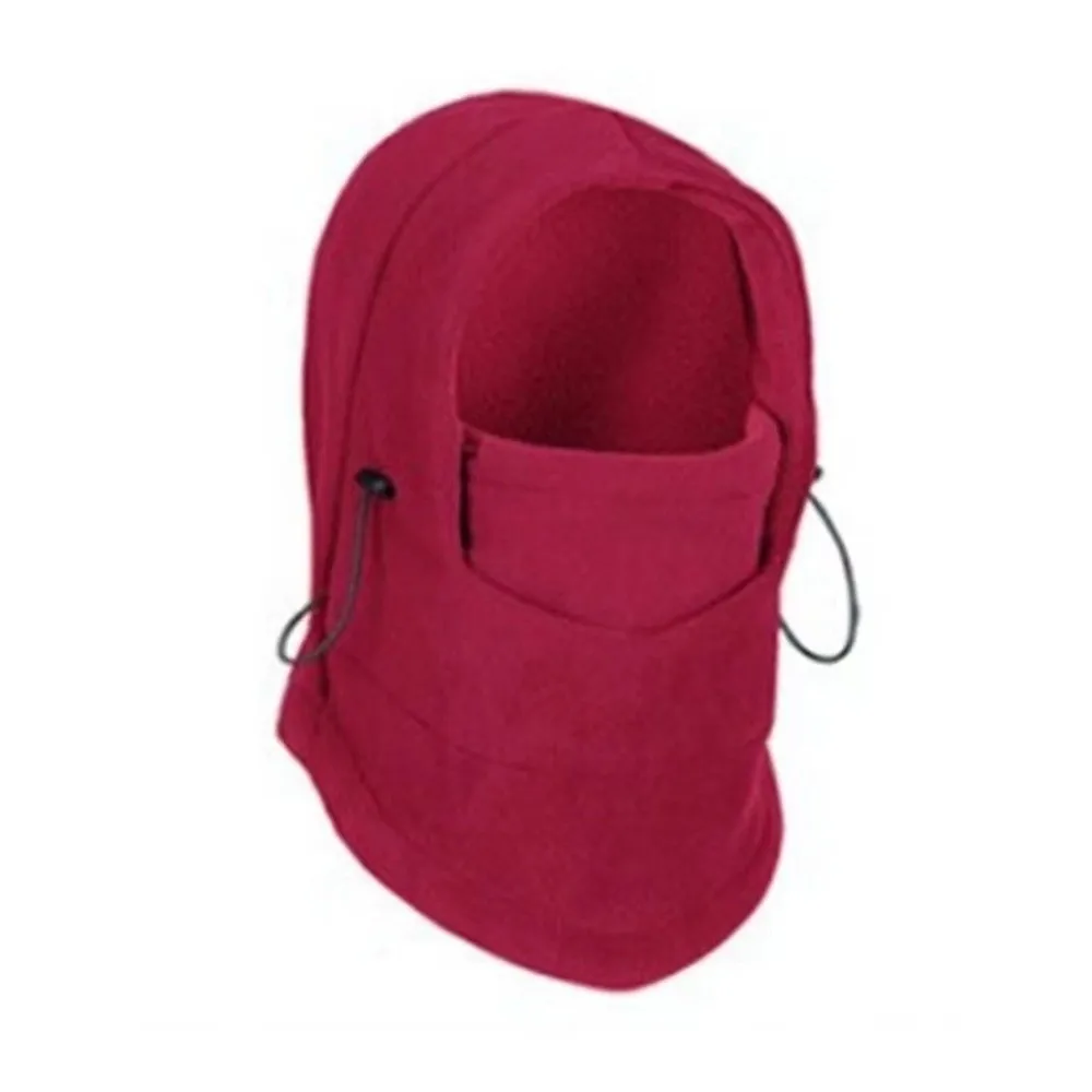 Warm Windproof Fleece Balaclava Hooded Design Thermal Fleece Neck Warmer Polar Fleece Outdoor Riding Hiking Scarf For Women Men