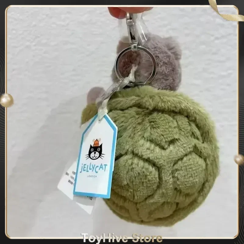【In Stock】Jellycat Mr. Timmy Turtle Pendant Keychain Cute Girl Bag Doll Plush Toy Key Ring Cute Turtle Plush Toy Baby Doll Gifts image 3