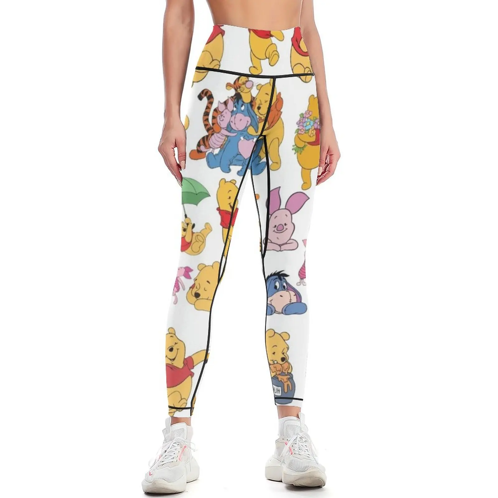 

bears and tiggers Leggings for fitness Women's tights leggins push up woman for girls Womens Leggings