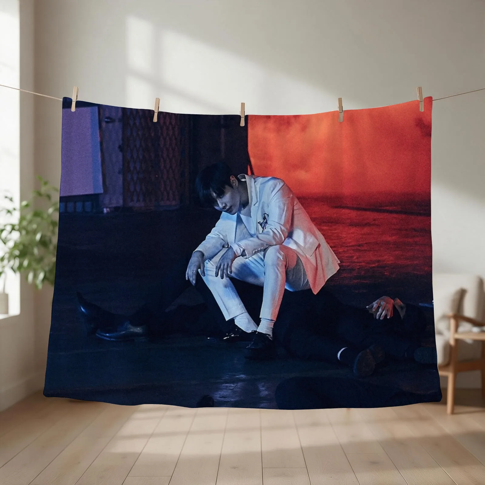 SHINee TAEMIN THIRSTY Throw Blanket couch cozy soft plush fuzzy picnic outdoor blanket