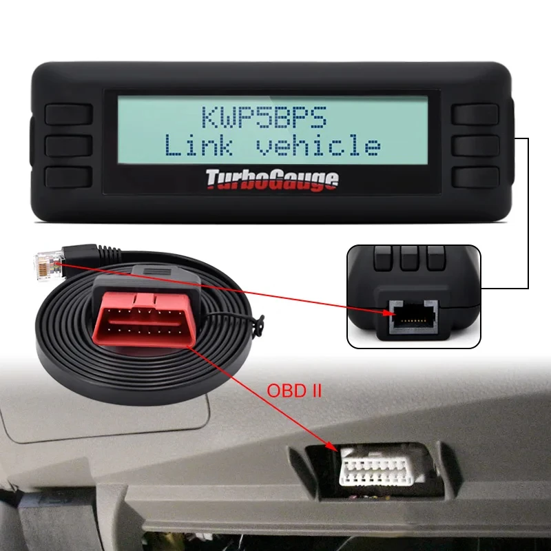 TurboGauge IV 4 In 1 Auto trip Computer OBDII EOBD Vehicle Trip Computer Digital Gauges Scan Gauge Car Scanner Tool