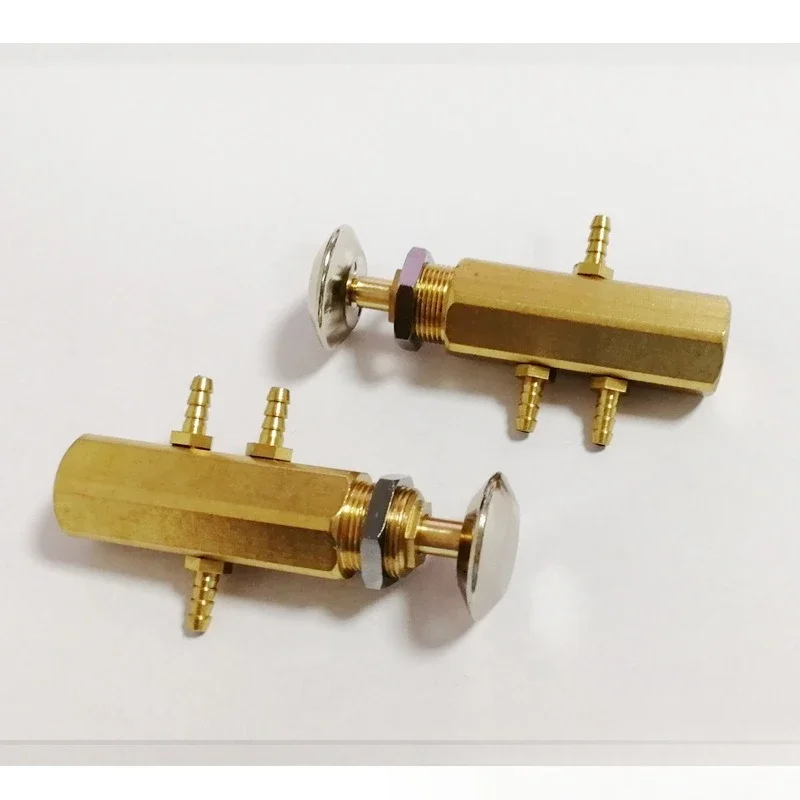 2Pcs Lab Turbine Fittings Push-pull Water Transfer Valves Manual Liquid Control Connectors for Laboratory Fluid Delivery
