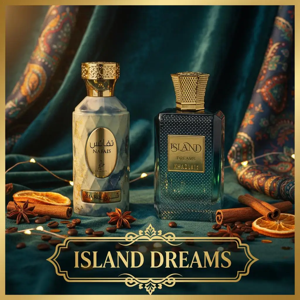 Perfume con aroma de cítricos Island Dream, 100ML, sabor a especias frescas orientales, Perfume de larga duración para hombres, Perfume de Dubai Arabia