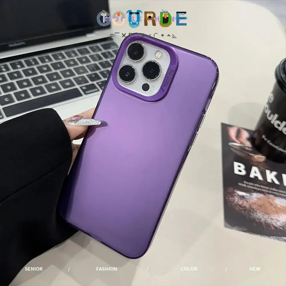 

Gourde Laser Plating Solid Colors IMD Matte Hard Shockproof Phone Case for Iphone 16 15 14 12 13 11 Pro Max Ip Plus