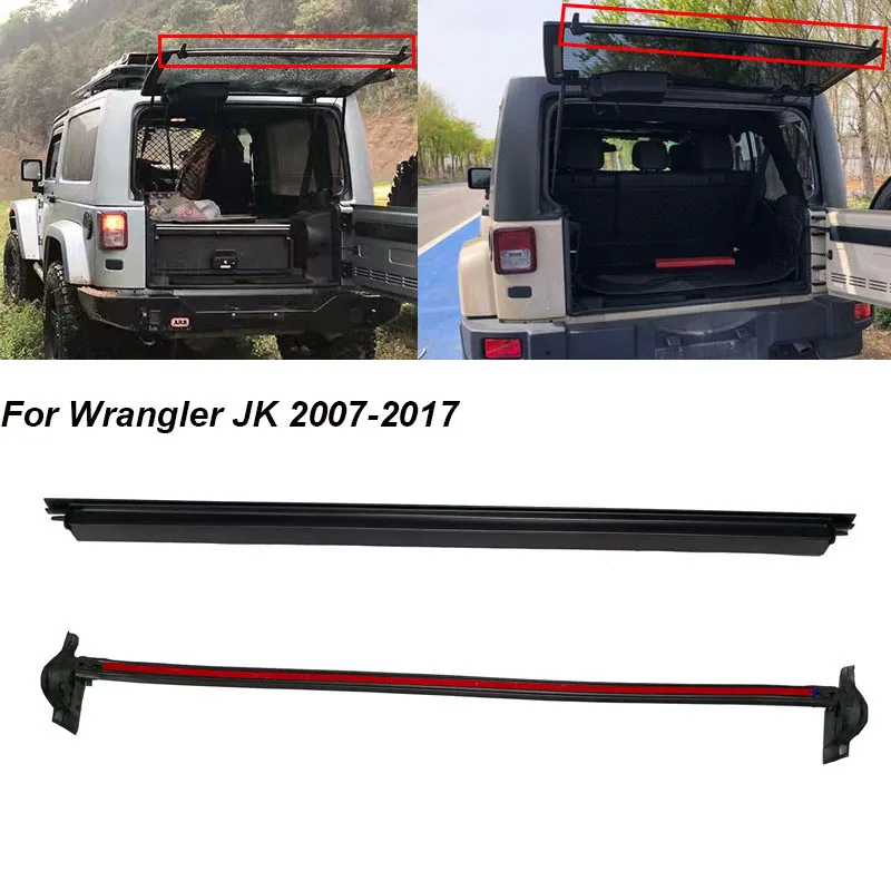 Heckklappe Heckklappe Körper Gummi Dichtung streifen Dichtung Heck Windschutz schutz Anti-Kratz-Streifen für Jeep Wrangler JK 2015-2017