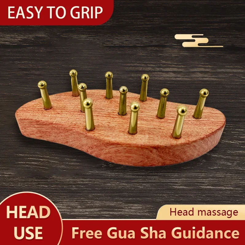 Handheld Gua Sha Massage Brush Natural Wood Waist Leg Body Meridian Scraping SPA Therapy Anti Cellulite Relaxation Tool