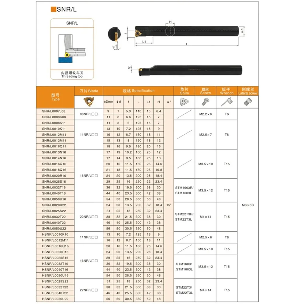 SNR SNL خيوط أدوات داخلية حامل عمود تخريم SNR0008K08 SNR0010K11 SNR0012M11 SNR0013M16 SNR0016Q16 SNR0020R16 SNR0032T16 #2