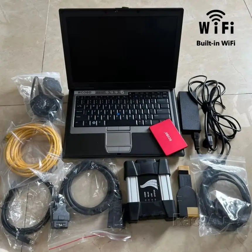 

Для BMW ICOM NEXT wifi A + B + C Обновленный диагностический программатор A2 с 90% новым ноутбуком D630, установка с твердотельным накопителем 2025,05 В Win10