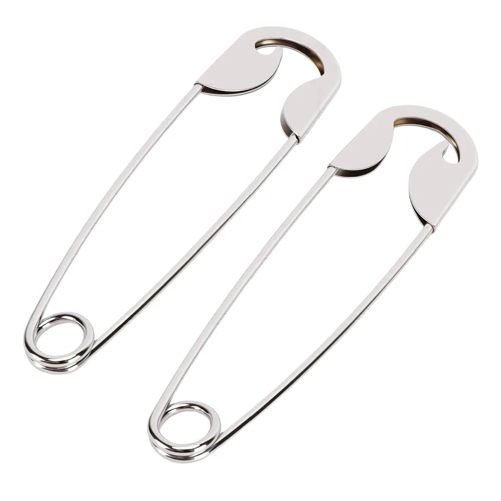 5pcs Funny Heavy Duty Giant Safety Pins Fashion Giant Metal Hair Sticks Extra Large Pins For Hair Bun