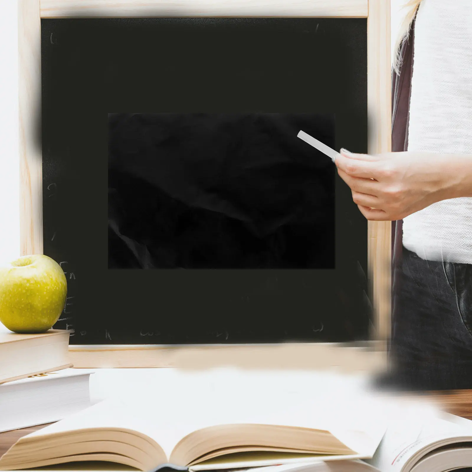 

4Pcs 20x30cm A4 Removable Chalkboard Sticker Blackboard Wall Decal Premium Eco Friendly Wear Resistant Peel and Stick for Kids